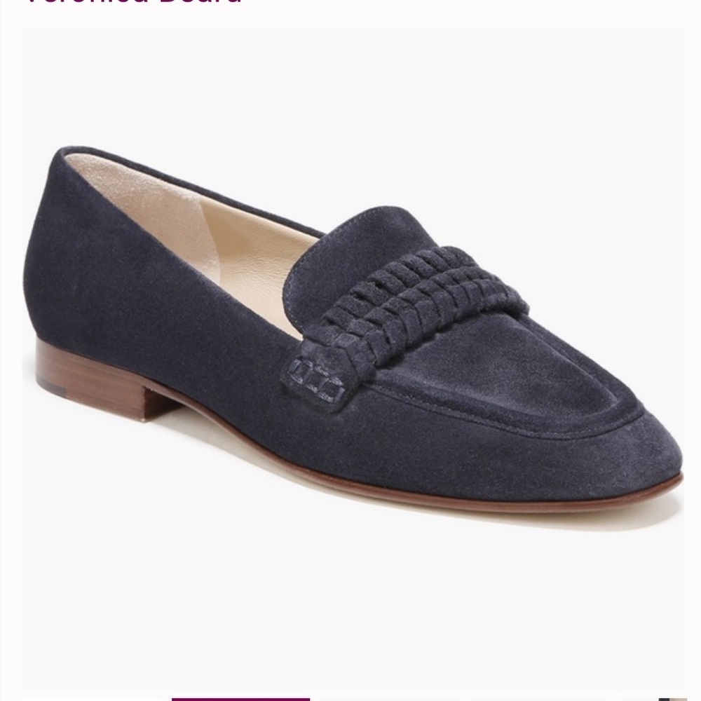 Veronica Beard “Arlie Suede Loafer” Eclipse Blue Size 7 EUC! - Picture 2 of 10